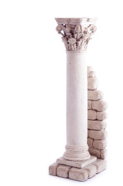 Roman column bookend clipart