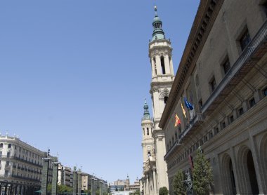 el pilar. Zaragoza, İspanya