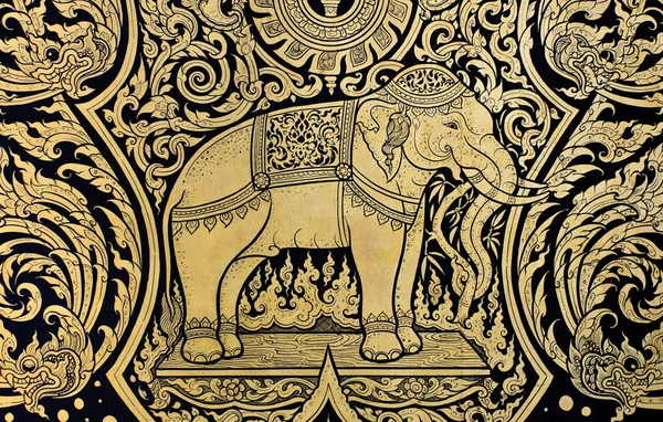 Pintura de elefante — Foto de Stock