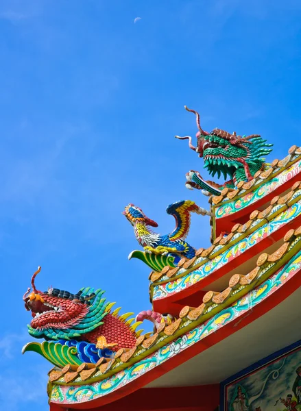 Kinesiska tak dekoration — Stockfoto