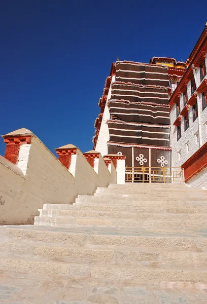 Escada em Potala palácio — Fotografia de Stock