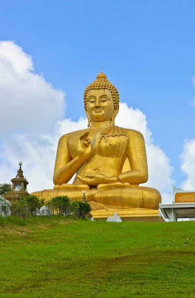 Leende buddha bild — Stockfoto