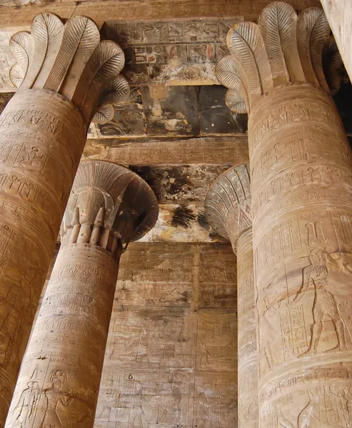 Columnas de papiro egipcio — Foto de Stock