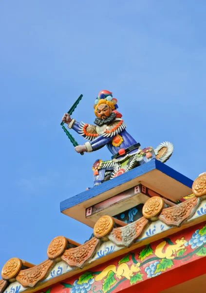 Rzeźba chińskiego Boga — Zdjęcie stockowe