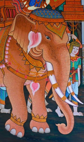 タイの象の絵 — ストック写真