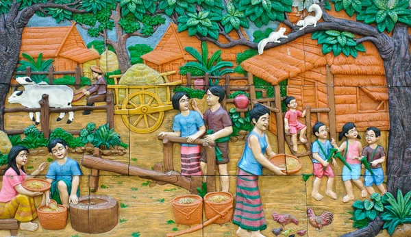 Thai carving stone — Stock Photo, Image