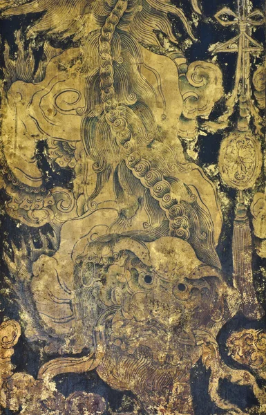 Malarstwo starożytnego smoka — Zdjęcie stockowe