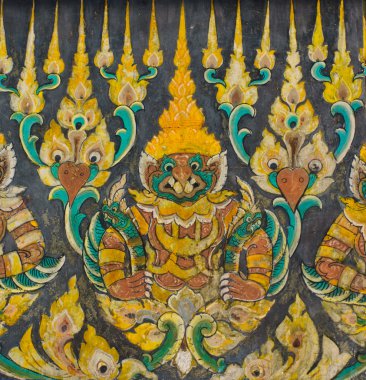 Ancient Thai painting clipart