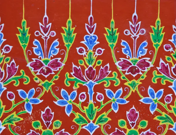 Cerâmica floral tailandesa — Fotografia de Stock