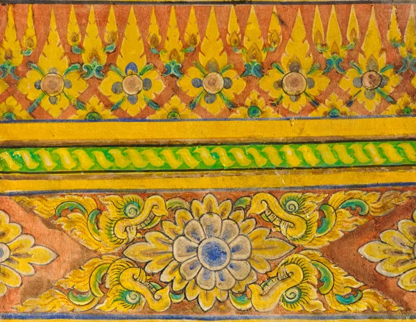 Ancient Thai floral art — Stock Photo, Image