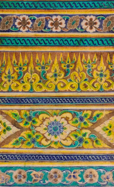Ancient Thai floral art — Stock Photo, Image