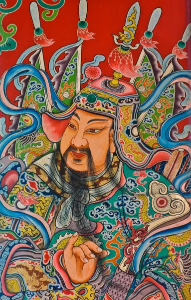 Chinese god painting — Stock Photo, Image