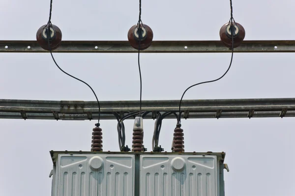 Estación de transformadores eléctricos — Foto de Stock