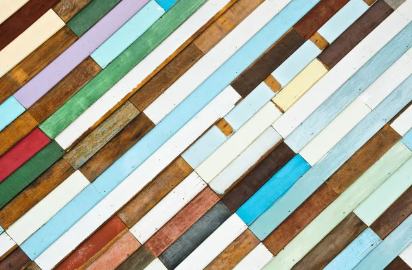 Colorful wooden wall texture — Stock Photo, Image