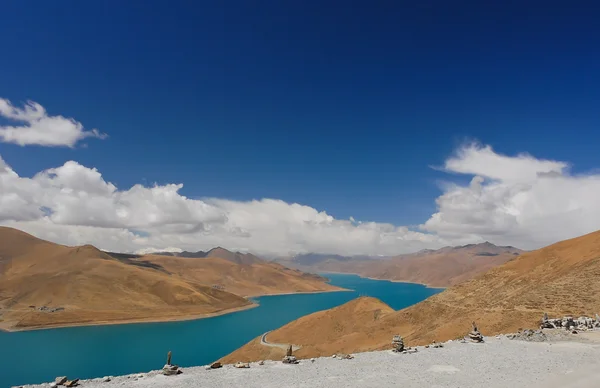 在西藏神圣湖 — 图库照片