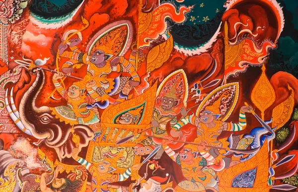 Thai mural — Zdjęcie stockowe