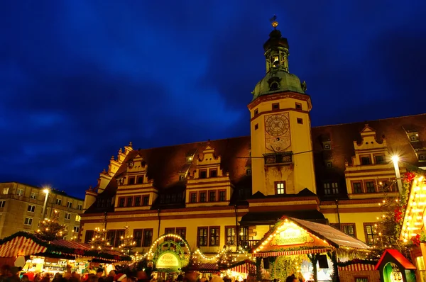 Leipzig Weihnachtsmarkt - Mercado de Natal de Leipzig 01 — Fotografia de Stock