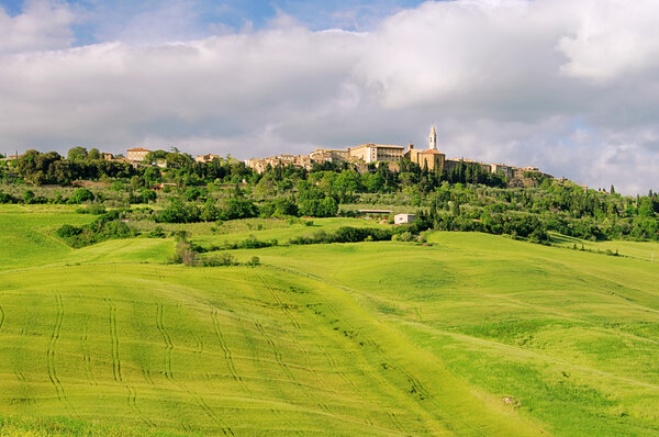 Pienza in the Val d'Orcia in Tuscany, Italy