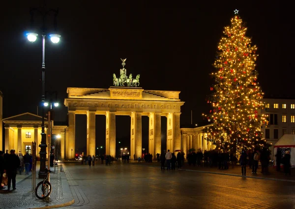 Bramy Brandenburskiej w Berlinie christmas 01 — Zdjęcie stockowe