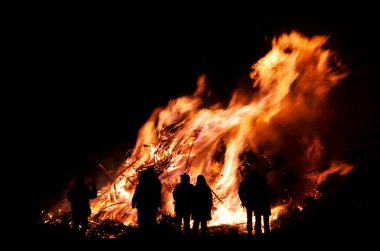 Walpurgis Night bonfire 102 clipart