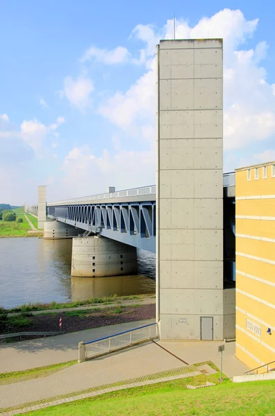 Magdeburg wody most 05 — Zdjęcie stockowe