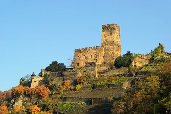 Kaub slottet gutenfels 01 — Stockfoto