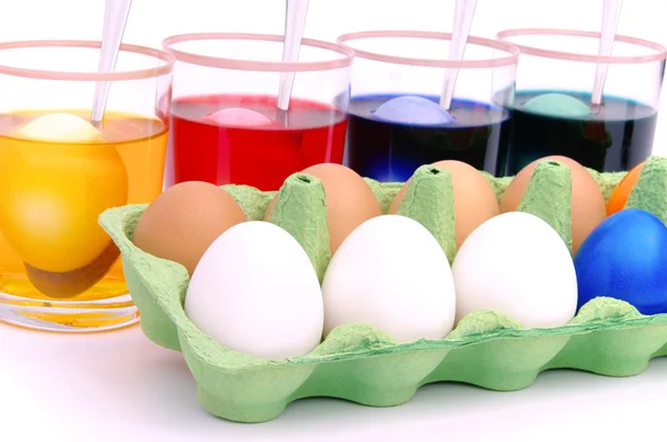Paskalya yumurtaları 13 renk — Stok fotoğraf