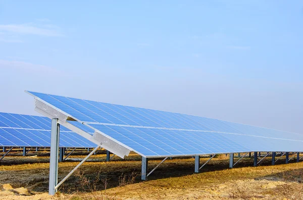 Solar plant on field 07 — Stock Photo, Image