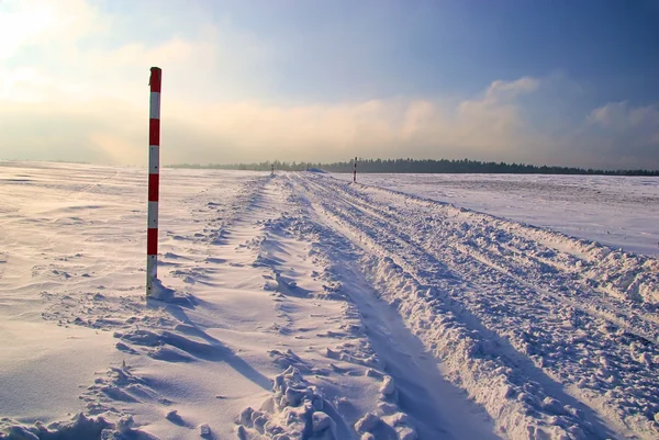 Дорога зимой 12 — стоковое фото