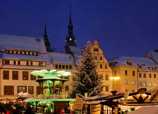 Freiberg Kerstmarkt 01 — Stockfoto