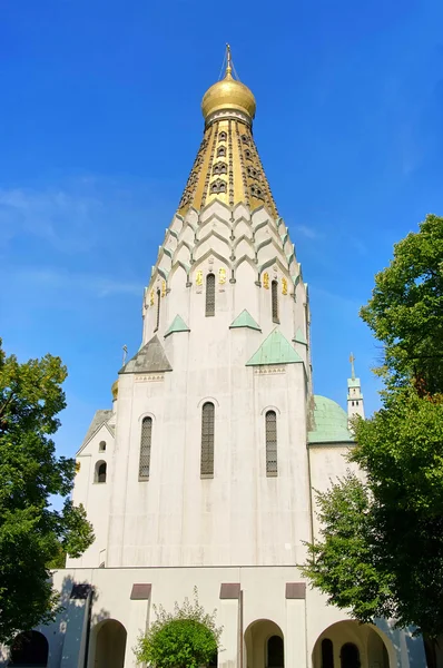 Leipzig orosz egyház 01 — Stock Fotó