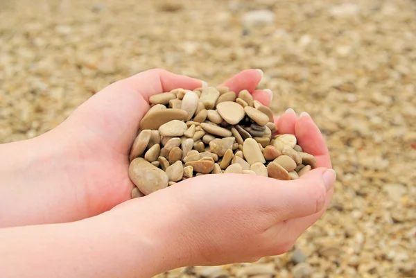 Hand with stones 11 — Stock Photo, Image