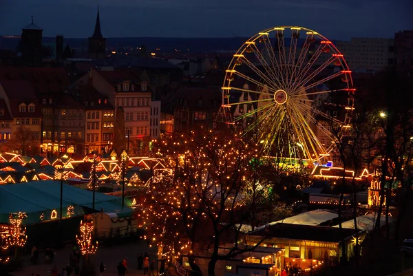 Эрфуртский рождественский рынок — стоковое фото