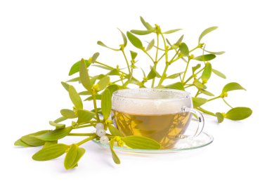 Tea mistletoe 03 clipart