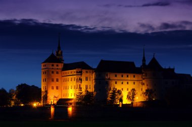 Torgau castle night 02 clipart