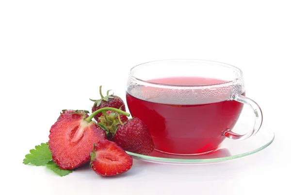 Strawberry tea 01 — Stock Photo, Image