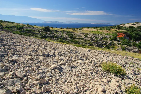 Parede de pedra seca Stara Baska 10 — Fotografia de Stock