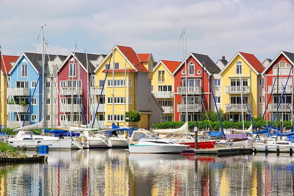 Greifswald harbour houses 01 — Stock Photo, Image