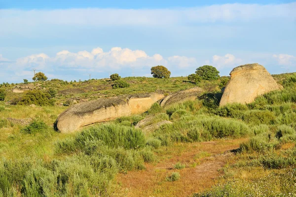 Валенсия-де-Алькантара гранитный скальный ландшафт 53 — стоковое фото