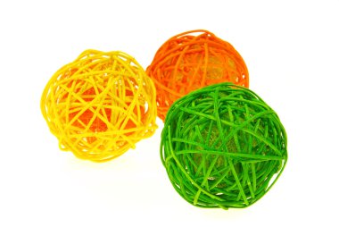 Ball from rattan 01 clipart