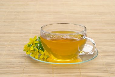 Tea St Johns wort 10 clipart