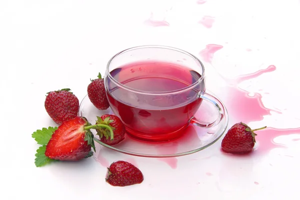 Strawberry tea 03 — Stock Photo, Image