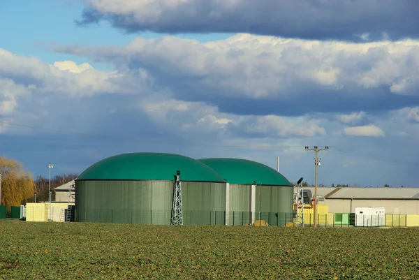 Biogasanlage - 46 a biogáz üzem — Stock Fotó
