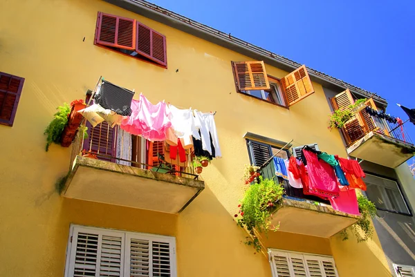 Balkon prádlo 02 — Stock fotografie