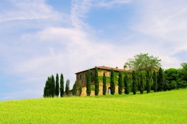 San Quirico d'Orcia, Toskana, İtalya