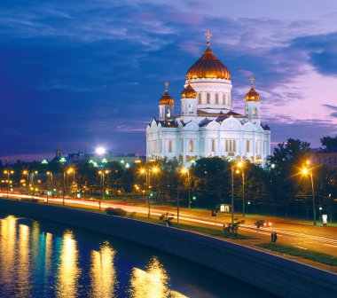 Cathedral of Christ the Saviour, Moscow, Russia clipart