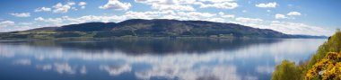 Panorama of Loch Ness clipart