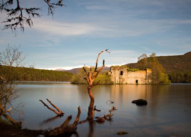 Loch an Eilean castle clipart