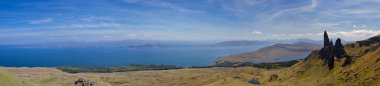 Panorama of the Old Man of Storr clipart