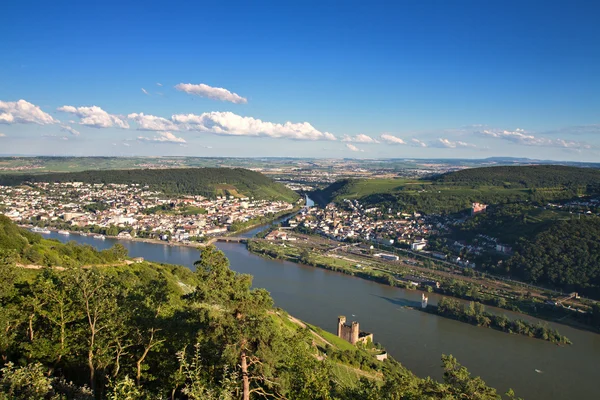 Rozhledna rossel - vyhlídka na údolí Rýna — Stock fotografie